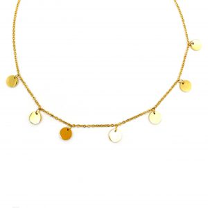 Goldfarbige Halskette -Kim mit Plättchen Tayna Schmuck & Accessoires