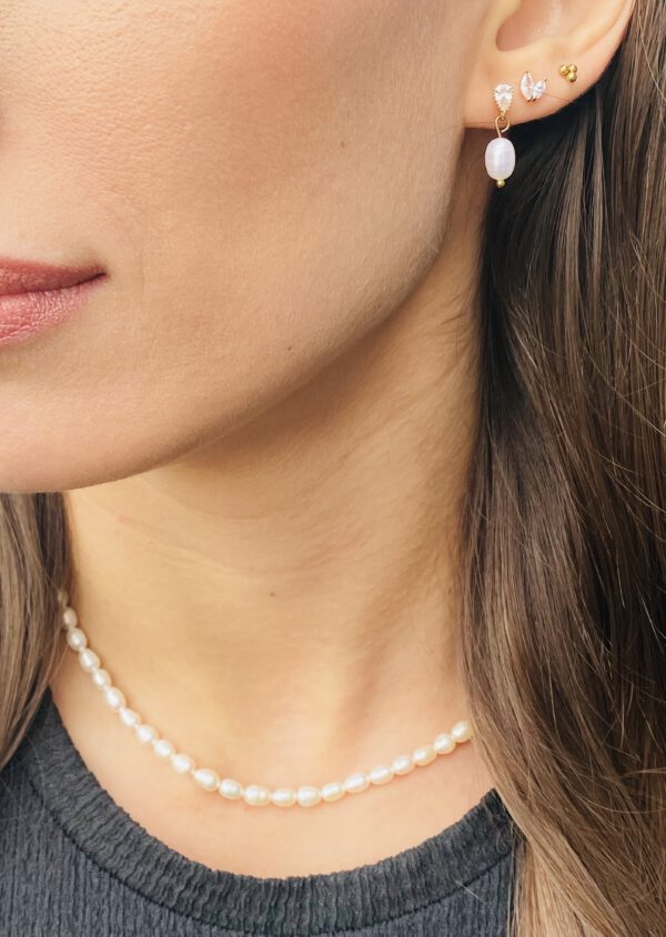 Perlen Ohrringe - Ohringe mit Steinchen Tayna Schmuck & Accessoires