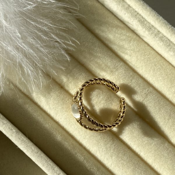 Eye Gold Ring - Cat Eye Ring - Tayna Schmuck & Accessoires
